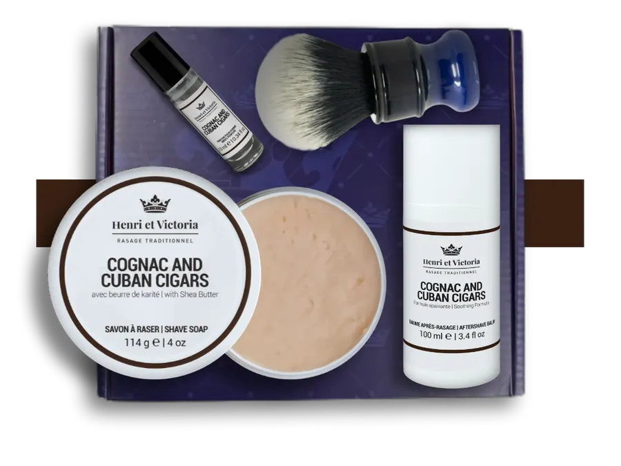 A Henri et Victoria shaving kit