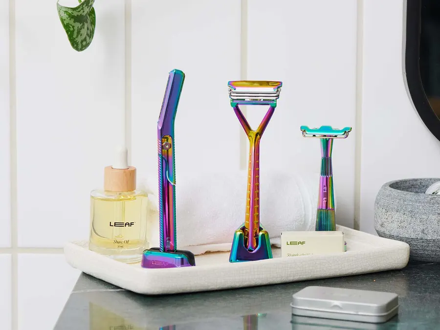 A Leaf Shave safety razor