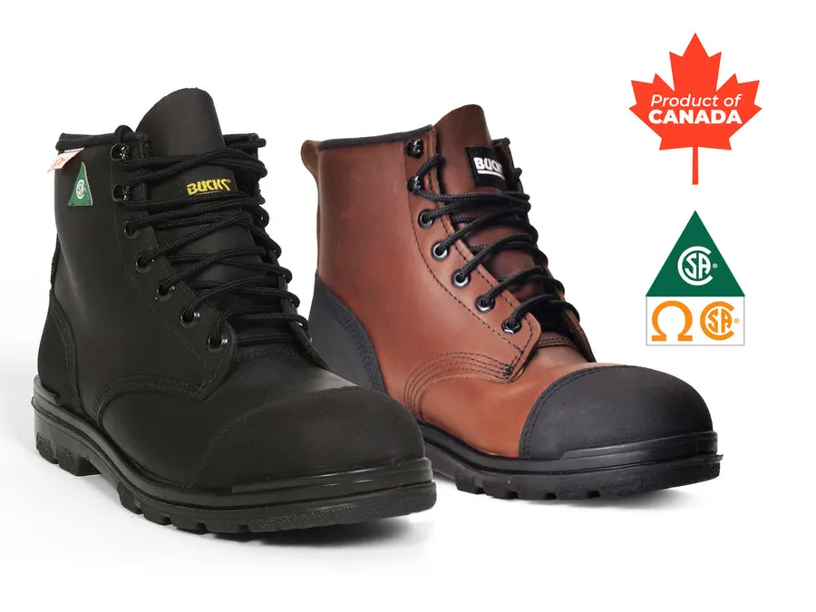 A pair of Bucks by Tatra steel-toe work boots