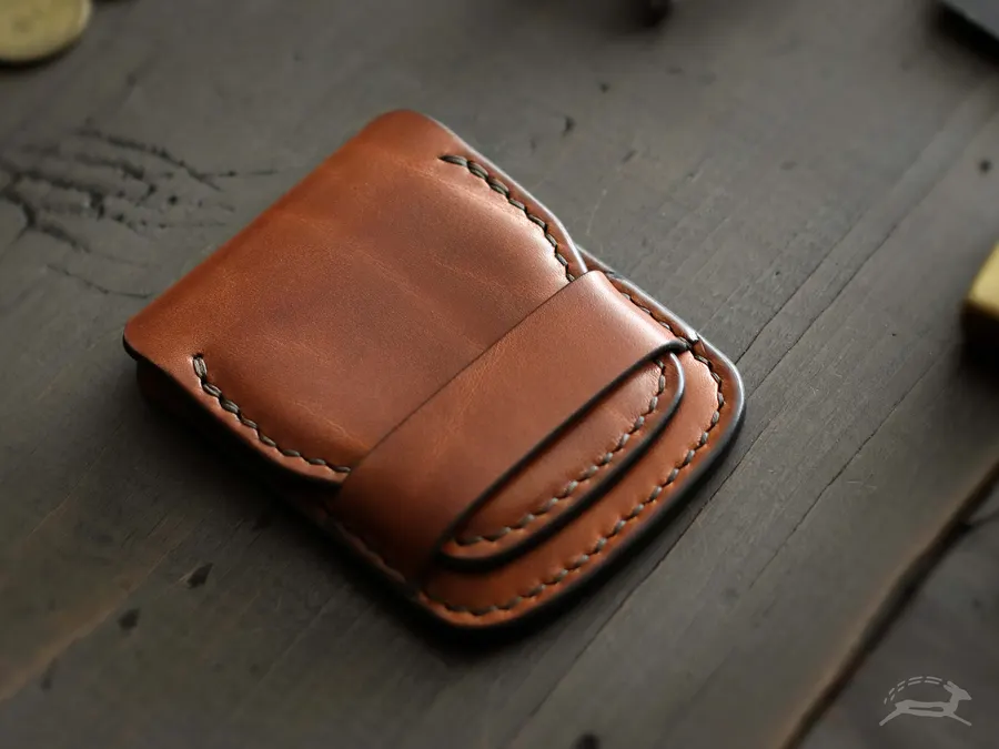 An OCHRE Handcrafted leather wallet