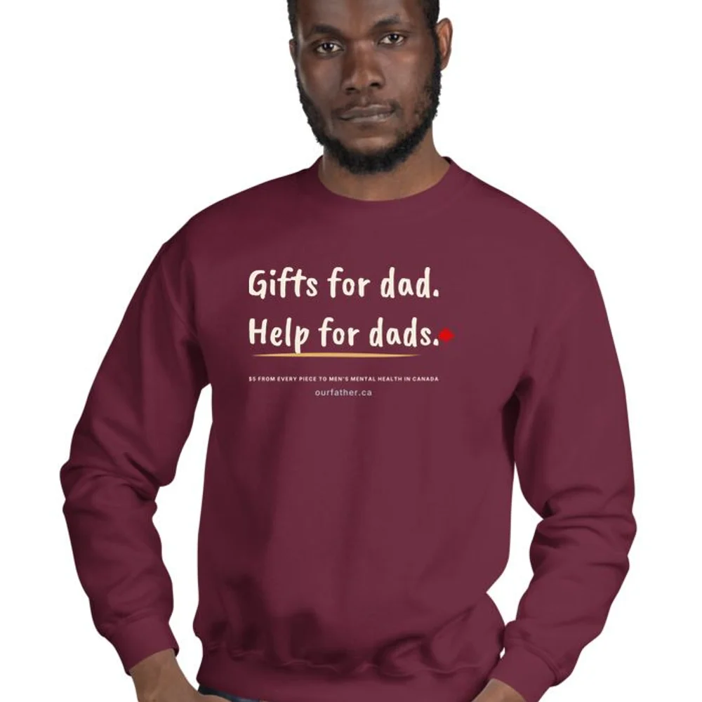 Gifts for Dad. Help for Dads. crewneck