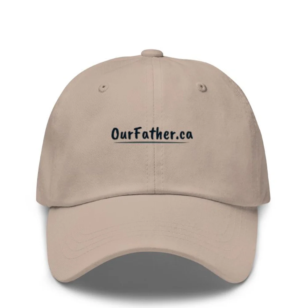 Our Father dad hat, stone